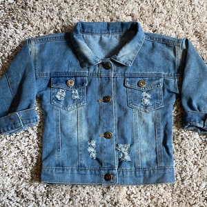 Personalised Baby/Toddler Denim Jacket With Bear image 7