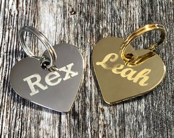 Small Heart Dog Tag