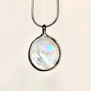 Glass Raindrop Necklace -  Artisan Crystal Necklace - Stained Glass Necklace - Stained Glass Pendant - Mystic Amulet - IN OTHER COLORS!