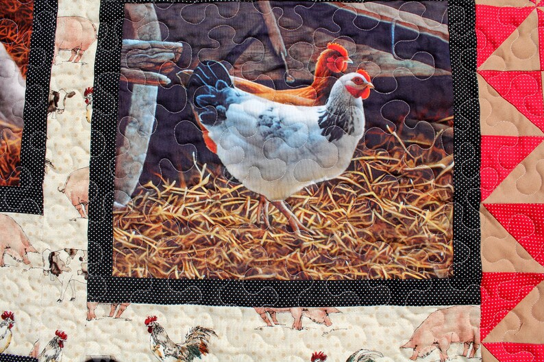 Cute Farm Animals Quilt Crib Size - Etsy