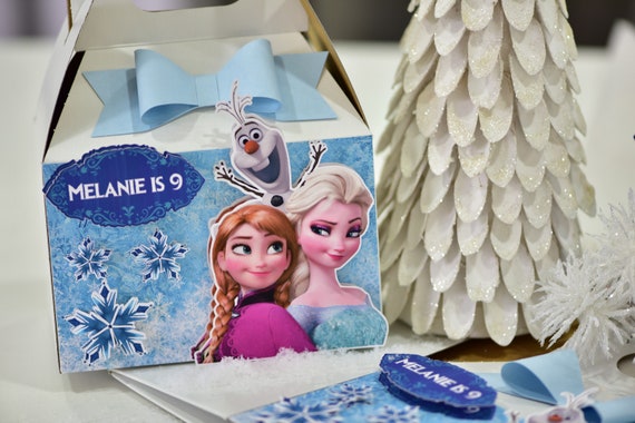 Frozen personalized favor boxes, frozen birthday party favors, frozen favors Il_570xn