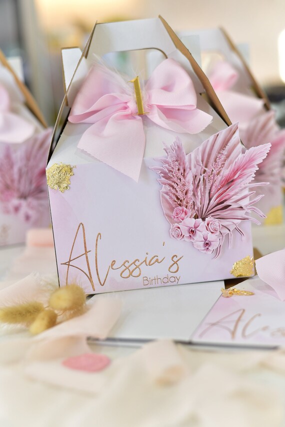 Pampas favor boxes, dried pampas favor boxes Il_570xn