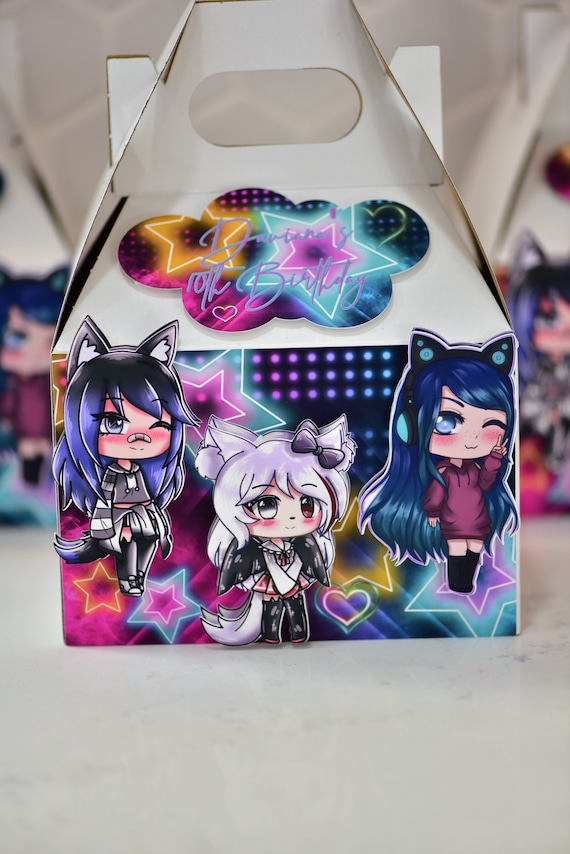 Personalized Gacha life favor boxes, Gacha Life favors, party favors, Gacha Life, kids favors, favor boxes, Personalized favors Il_570xn