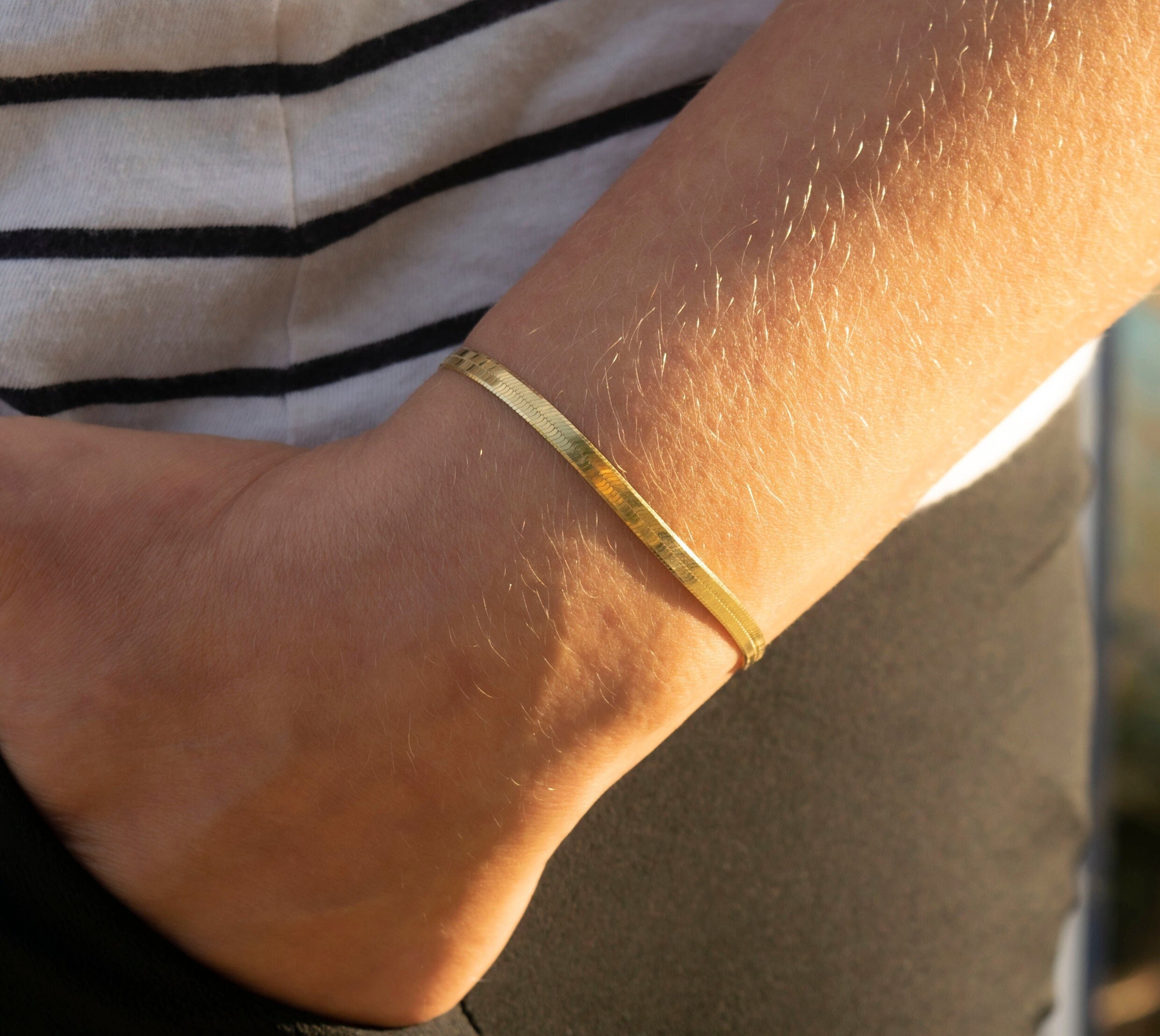【HYERES LOR】22SS★ Colombed'Or herringbone chain Bracelet HYERES LOR】22SS☆ Colombed'Or herringbone chain Bracelet