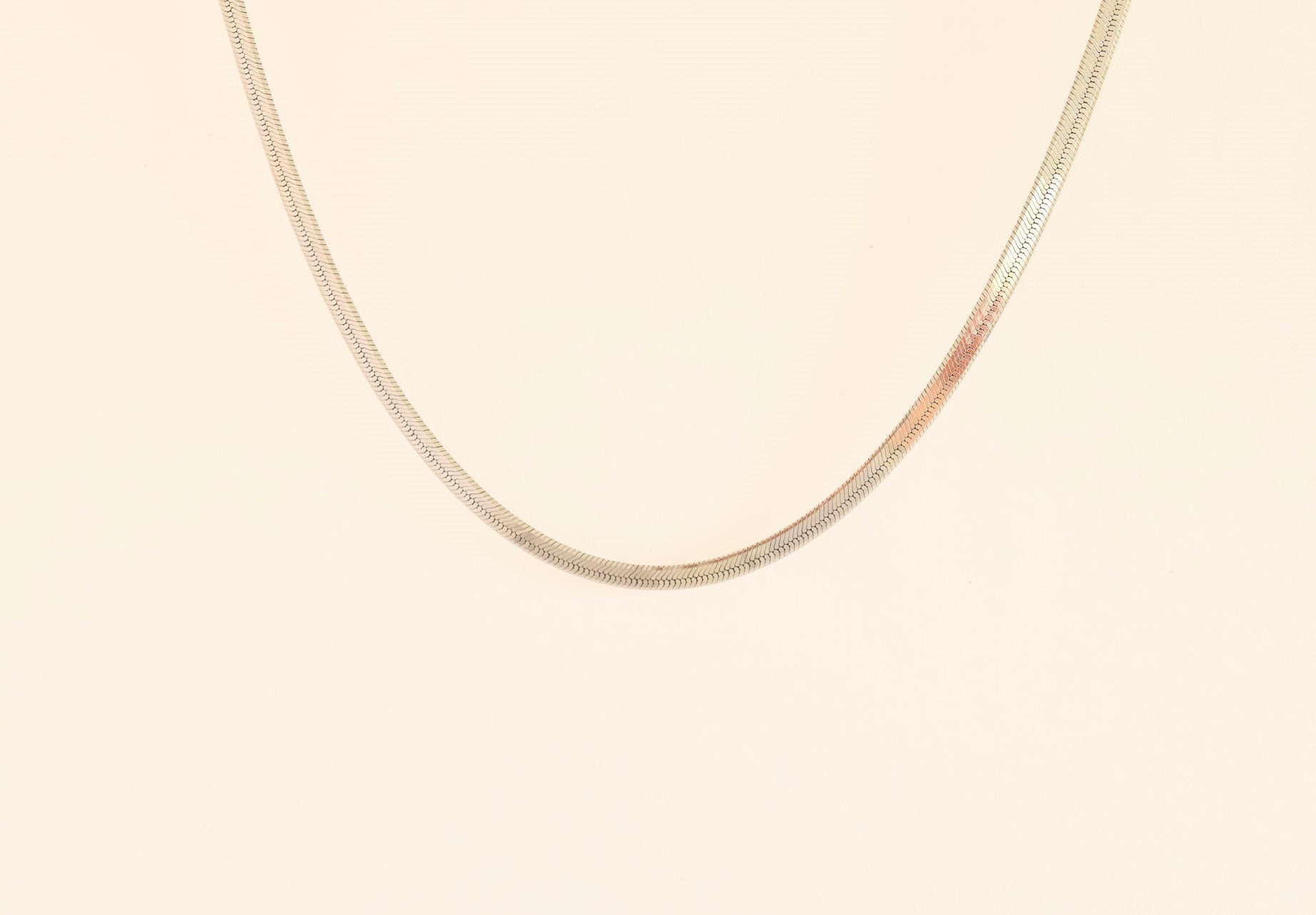 Collana Girocollo Uomo E Donna A Catena Serpente: Gioiello In Acciaio Inox Oro, Design A Spina Di Pesce, Regalo In Sacchetto Di Velluto