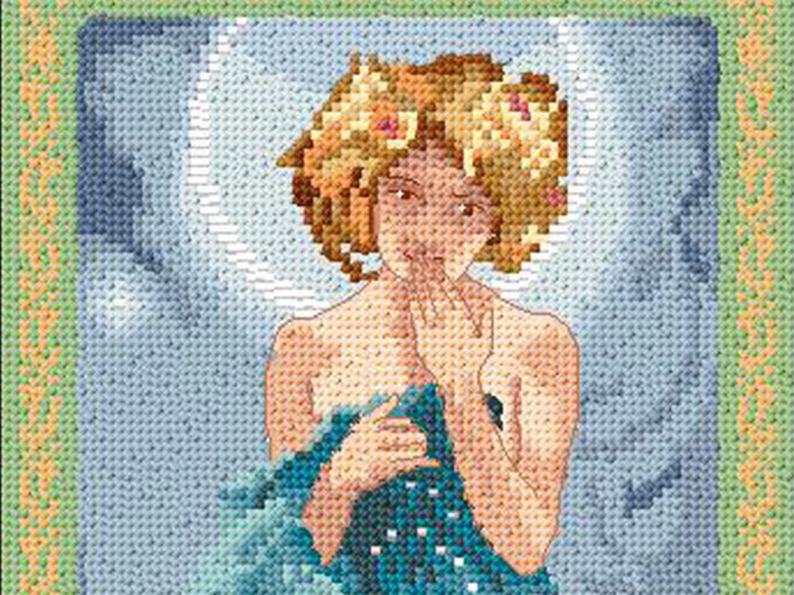 Cross Stitch Pattern Moon and Stars Etsy