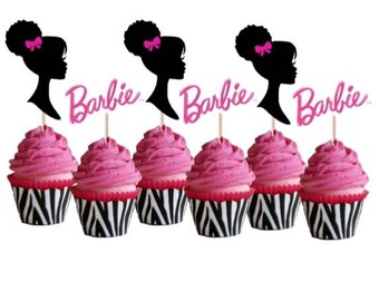 barbie themed cupcakes