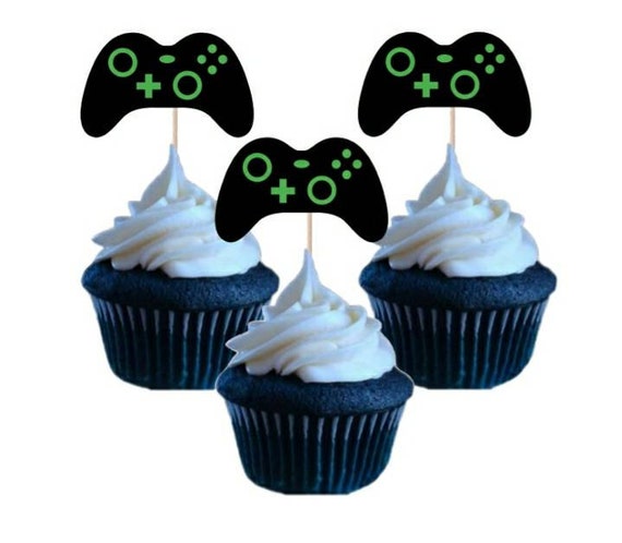 Gamer Cupcake Topper. Video Game Birthday Party. Game | Etsy