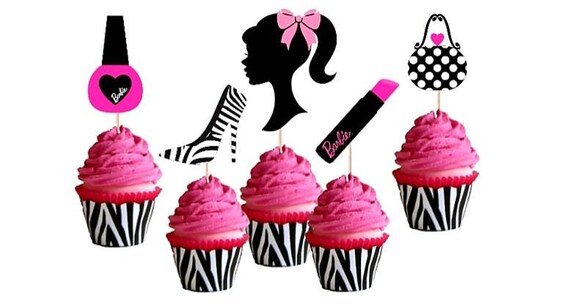 barbie cupcake set