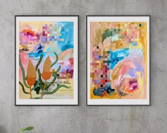 Abstract art print, abstract painting, art poster, large abstract print, printed wall art, fine art print, modern art
