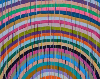 Rainbow print, original art, wall art, wall art print,