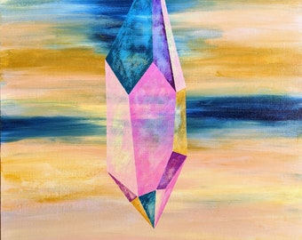 abstrakte Landschaft Kunstdruck, Original Kunstdruck, Wandkunstdruck, Wanddeko,