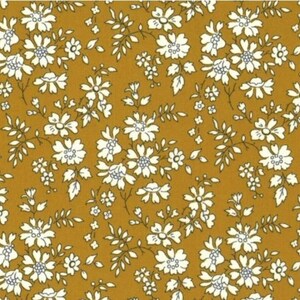 Tessuto Liberty Capel senape da 25 cm
