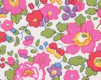 Fabric Liberty Betsy pink Fuchsia by 25 cm