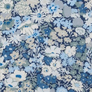 Tessuto Liberty Thorpe blu per 25 cm