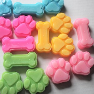 Bone And Paw Prints Soap Set / Gifts And Party Favors Glycerin Soaps / Kids Fun Soaps / Goat Milk Soap