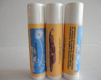 COCOA BUTTER Lip Balm / Creamy Cocoa Butter Lip Balm / Moisturizing Lip Balm