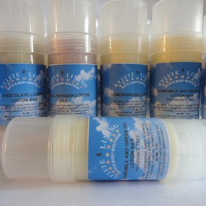 LARGE 2 OZ. LOTION Bar / Beeswax Lotion Bar / Moisturizing Lotion Stick / Solid Lotion with vitamin E and CoQ10