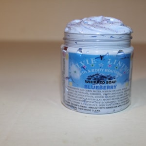 WHIPPED SOAP / Blueberry Whipped Soap / Vegan Body Wash