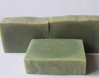 Bayrum And Spirulina Men's Soap / Vegan All Natural Cold Process Soap