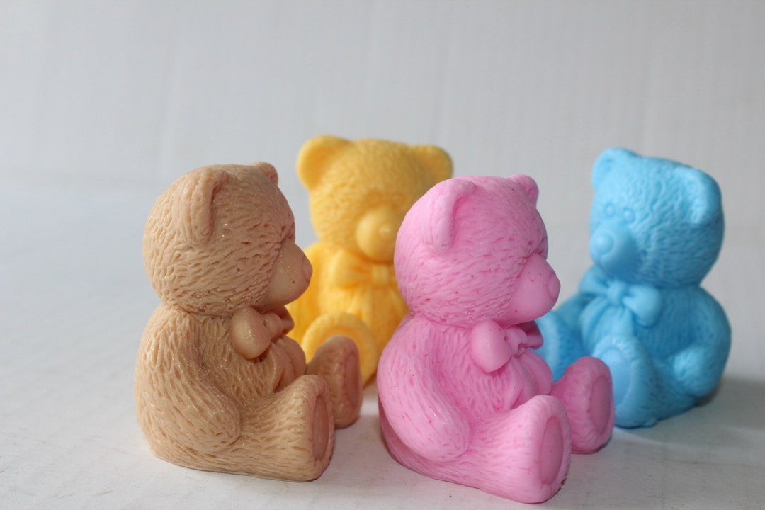 Kids Teddy Bear Soap Set / Adorable Glycerin Teddy Bear Soap Etsy