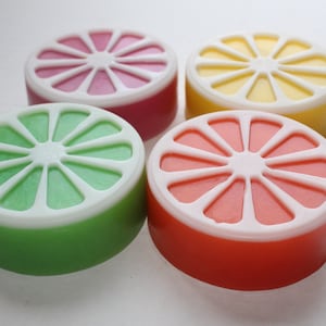CITRUS BLISS SOAPS / Pink Grapefruit Soap / Orange Soap / Lemon Soap / Lime Soap