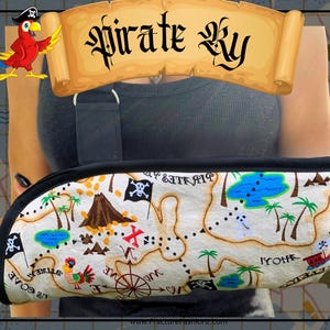 Arm Sling | Pirate Ry&#39;s Treasure Map Arm Sling - fun and padded for arm support rotator cuff - adjustable cushioned arm strap