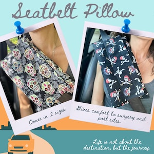 Seatbelt Pillow- cushion- shoulder surgery- port sites
