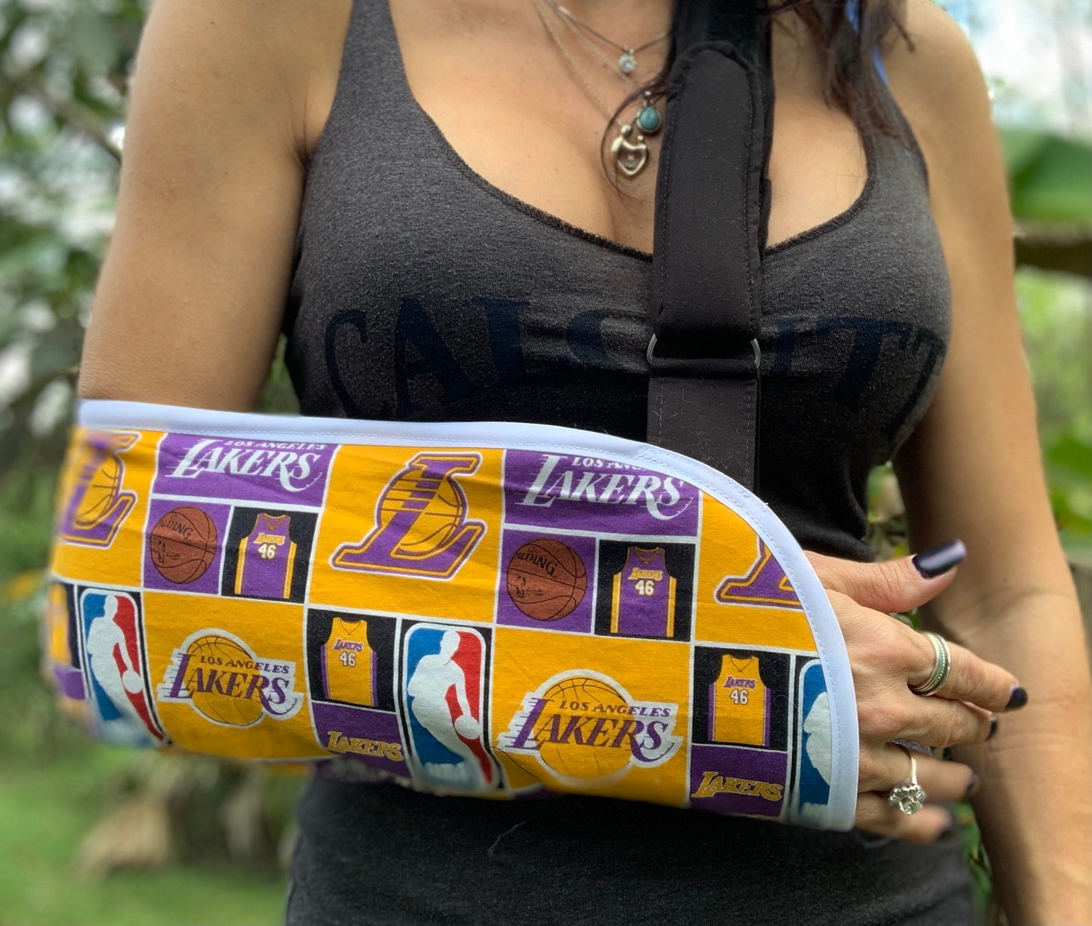 NBA Arm Sling Lakers Cavaliers Celtics Bulls Nets Etsy