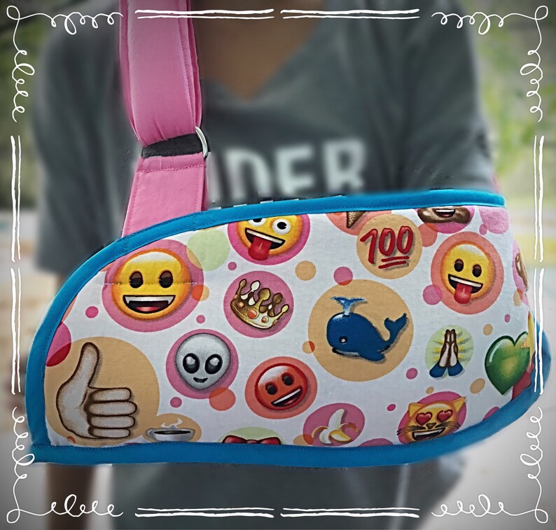 Emoji Smiley Arm Sling child arm sling adult arm sling Etsy