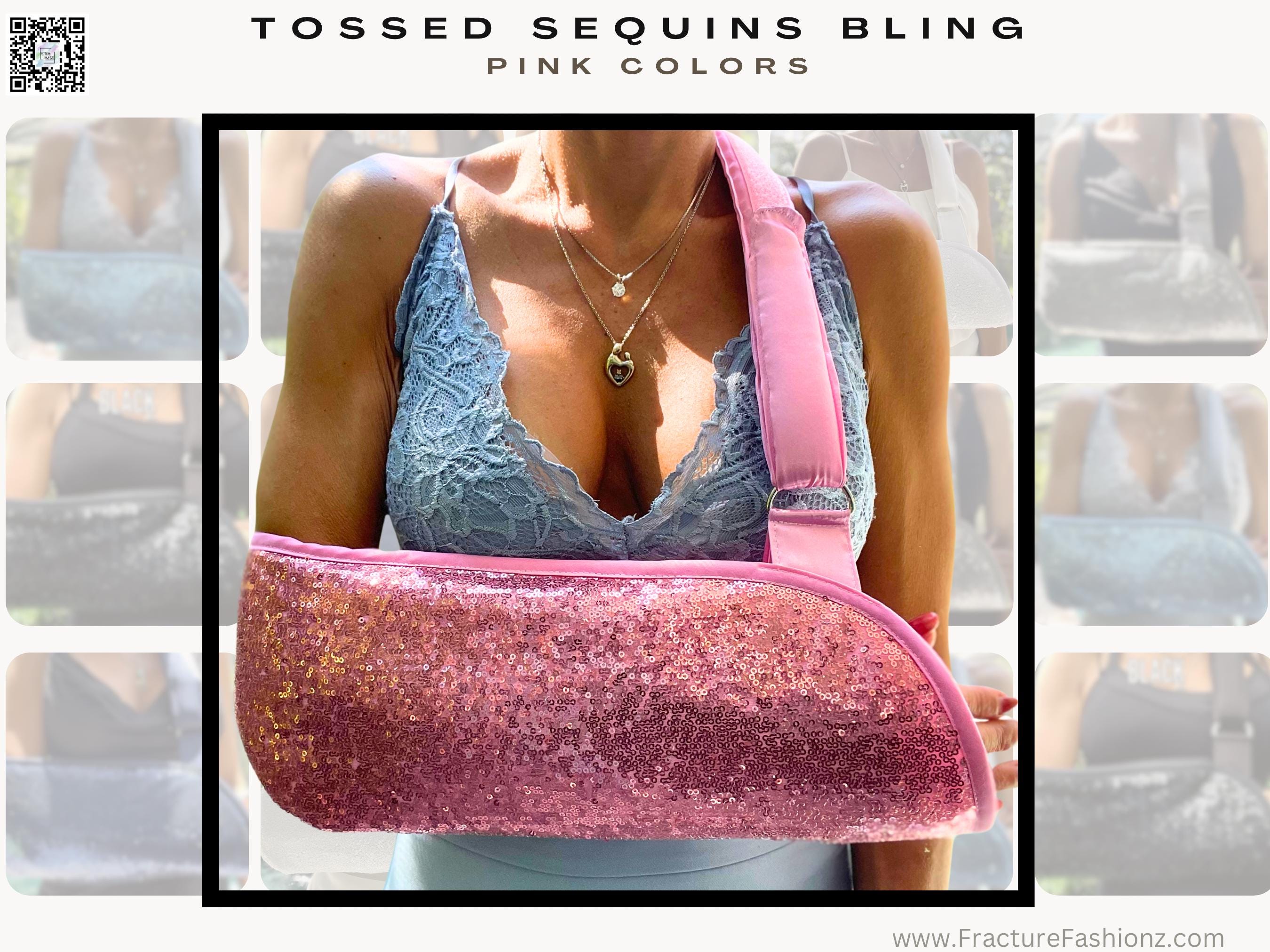 Pink Sequin Mini Versa Bag with Face Mask Pink Sequin Mini Versa Bag with Face Mask