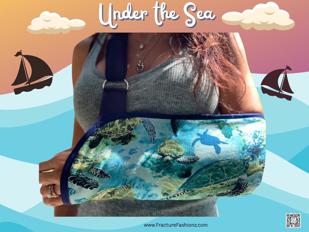 Arm Sling | Under the Sea Padded Arm Sling- Octopus, Sea Turtle ...