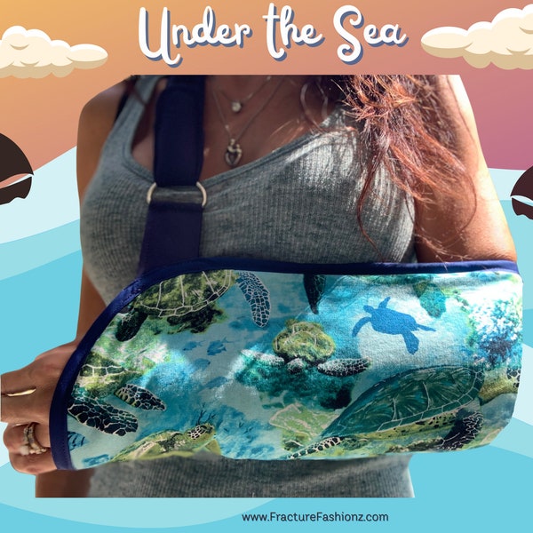 Under the Sea Arm Sling- child adult arm sling - Octopus, Sea Turtle, Seahorse, Whale, Fish