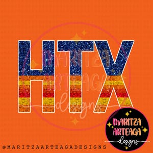 Houston Texas | HTX Baseball- Faux Glitter & Solid Png | Transparent Files | PNG | | Instant Download | DTF | Sublimation