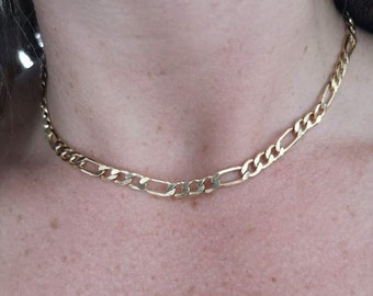 Figaro chain in 10K yellow gold