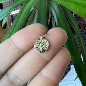 Sagittarius charm in solid 10k yellow gold