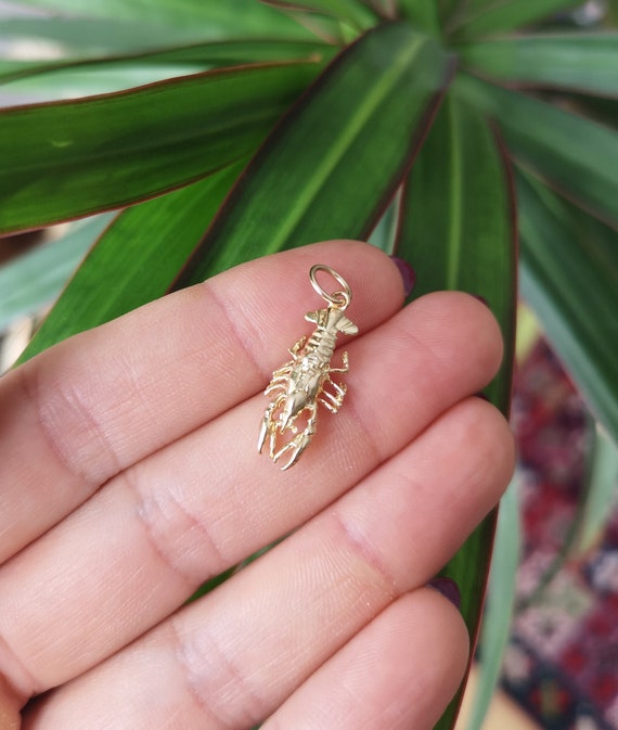 10KT Gold Sea Life newest Lobster Charm