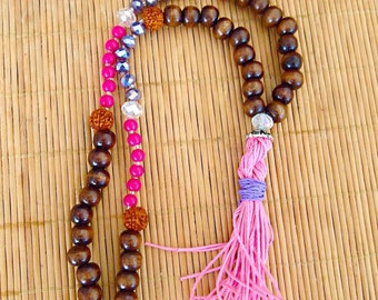 Lavender Love Yoga Mala Necklace