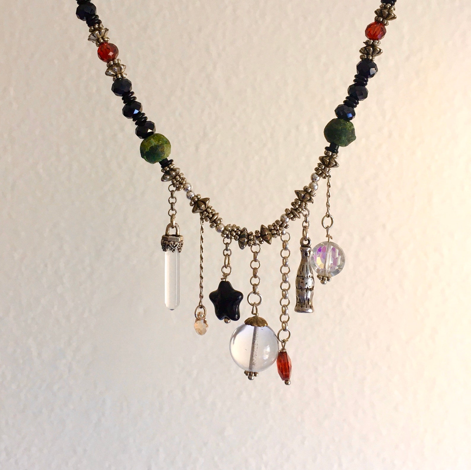 Psychic mediums favorite crystal ball jewelry// Sterling Etsy