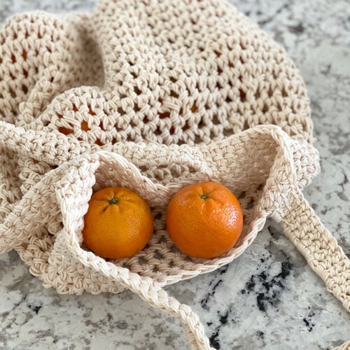 Basketweave Market Bag Crochet Pattern Etsy