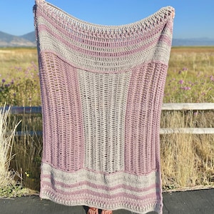 The Windermere Throw PDF DIGITAL DOWNLOAD Crochet Pattern, Cozy Crochet Blanket Pattern, Easy Crochet Throw Pattern, Chunky Crochet Blanket image 1