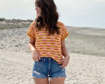 The Electric Sun Tee Crochet Pattern - Evelyn And Peter Crochet