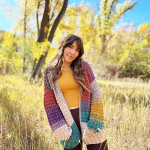 echoes crochet cardigan, crochet sweater, pdf pattern, long mandala cardigan design, easy crochet sweater, cozy and comfy sweater, download, crochet tutorial, evelynandpeter, crochet clothes, how to crochet, oversized sweater pattern, lion brand yarn