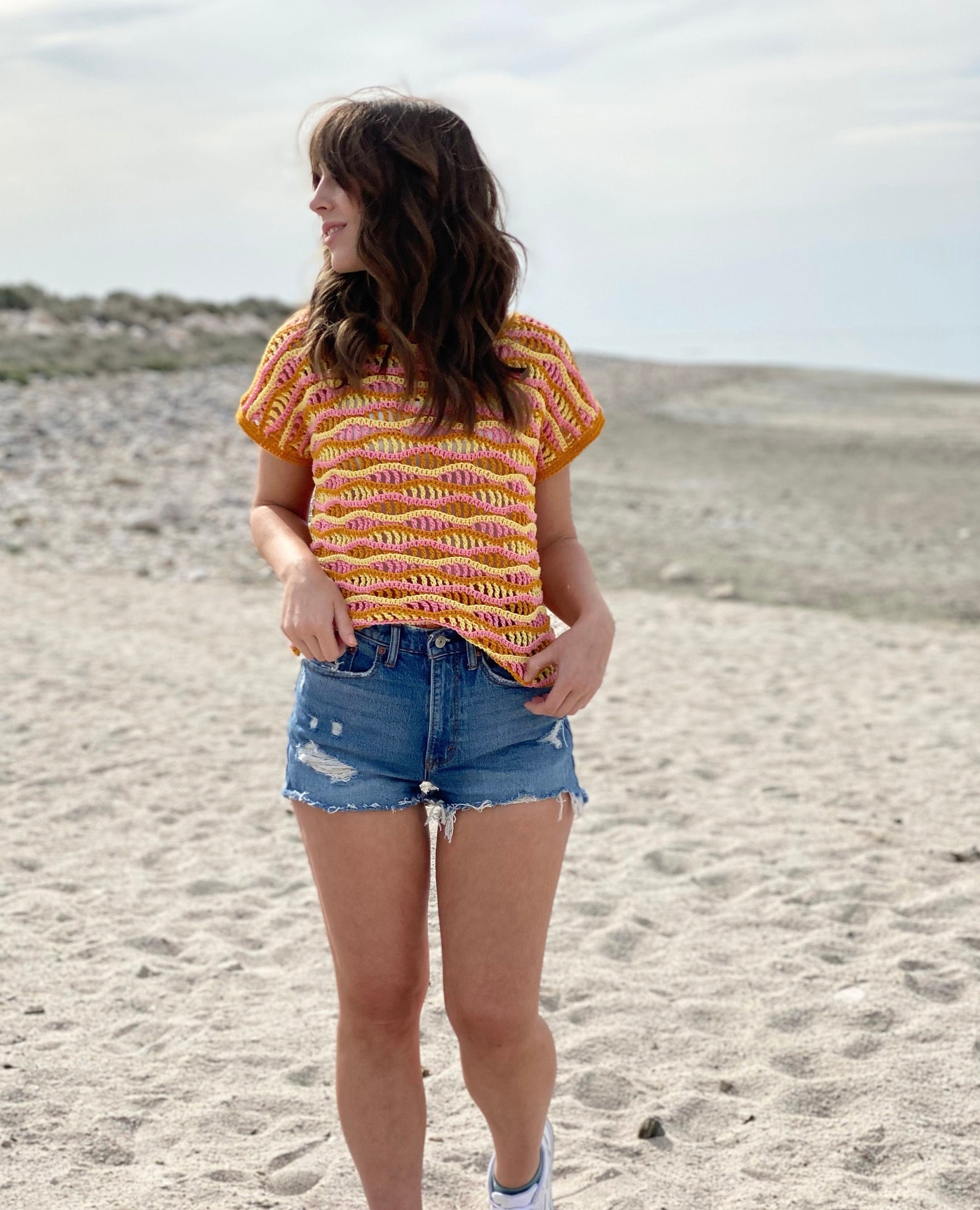 The Electric Sun Tee PDF DIGITAL DOWNLOAD Crochet Pattern Etsy