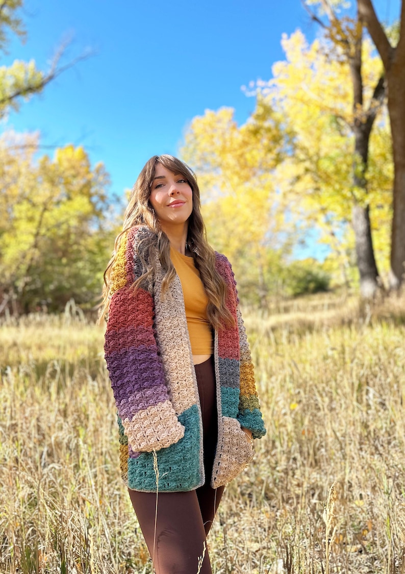 echoes crochet cardigan, crochet sweater, pdf pattern, long mandala cardigan design, easy crochet sweater, cozy and comfy sweater, download, crochet tutorial, evelynandpeter, crochet clothes, how to crochet, oversized sweater pattern, lion brand yarn