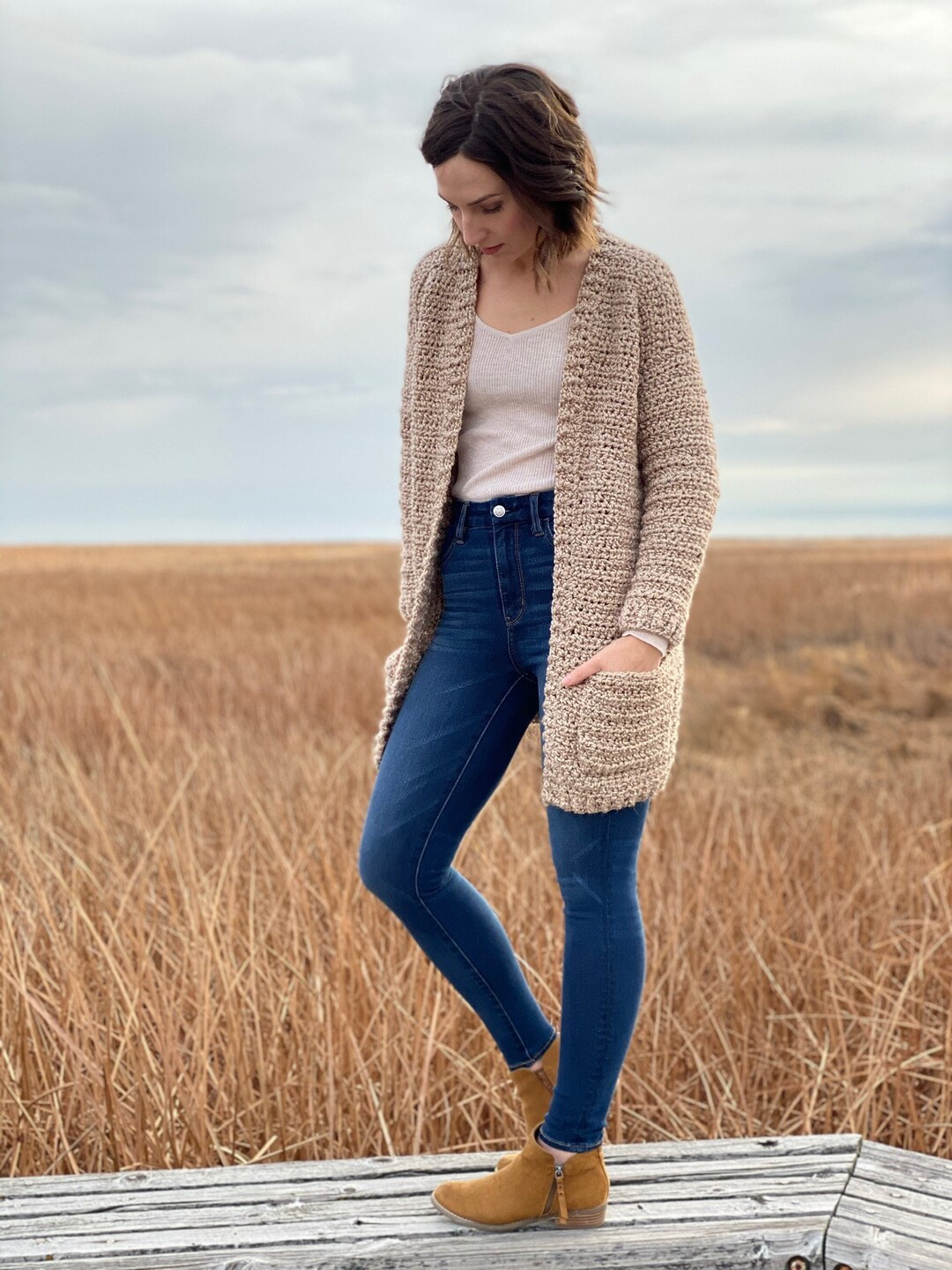 The Coffeeshop Cardigan PDF DIGITAL DOWNLOAD Crochet Pattern