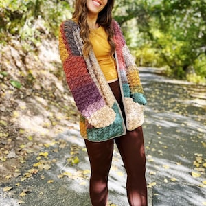 echoes crochet cardigan, crochet sweater, pdf pattern, long mandala cardigan design, easy crochet sweater, cozy and comfy sweater, download, crochet tutorial, evelynandpeter, crochet clothes, how to crochet, oversized sweater pattern, lion brand yarn