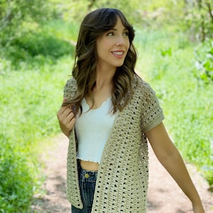 The Summer Path Cardigan PDF DIGITAL DOWNLOAD Crochet Pattern, Women's Summer Crochet Cardigan Pattern, Easy Crochet Top Crochet Pattern image 9