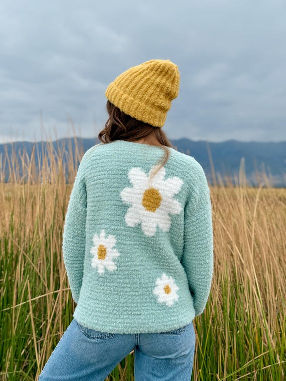 Daisy Daydream Cardigan and Bonus Beanie PDF DIGIAL DOWNLOAD