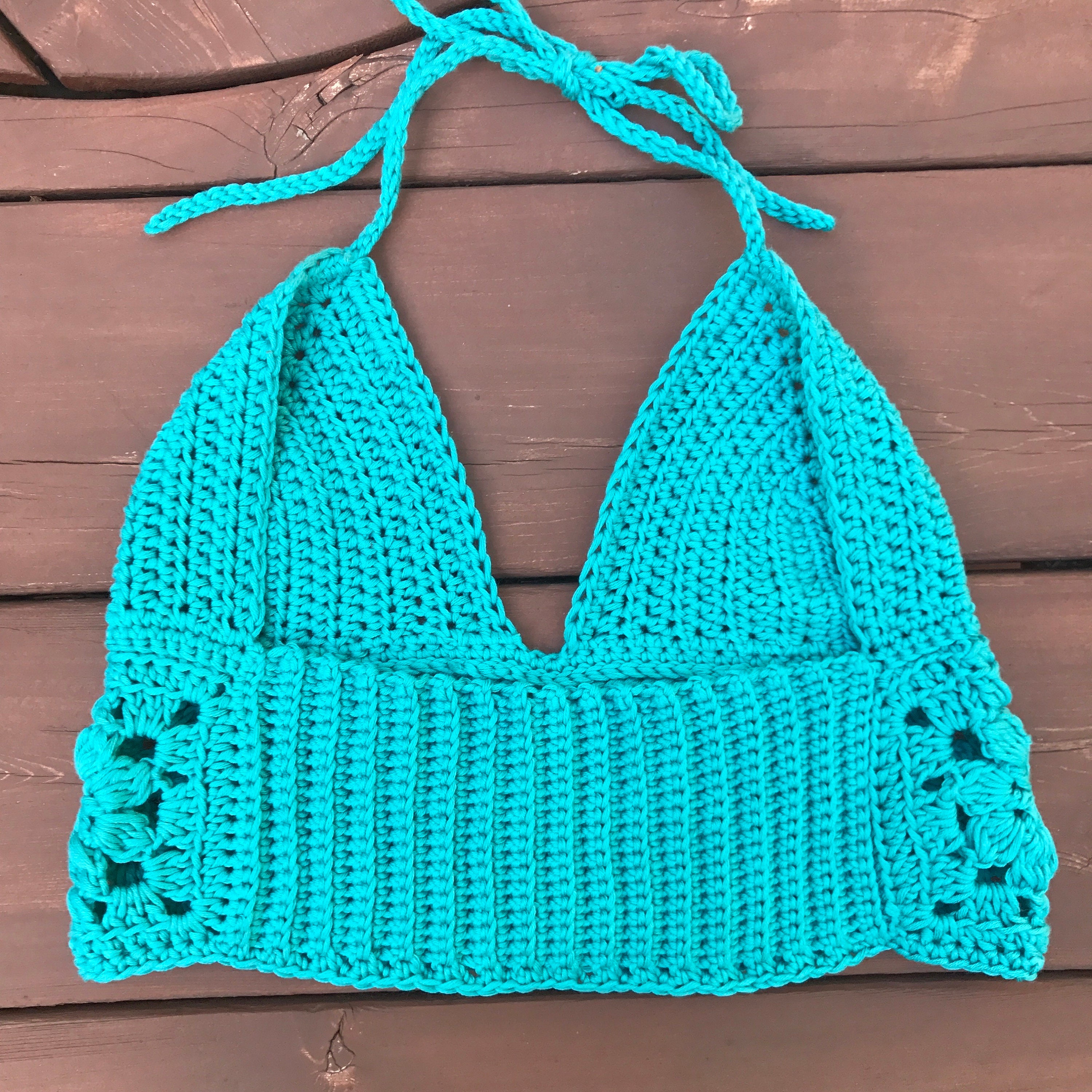 Crochet Front Closure Bikini Top/Bralette pattern by Hang Nguyen